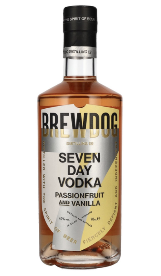 Горілка BrewDog Seven Day Passionfruit and Vanilla Vodka 40% 0.7 л 